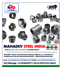 Asme B16.9 Socket Weld Fittings - Color: Silver