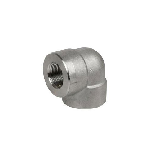 Stainless Steel Threaded 90 Deg Elbow - Color: Silver