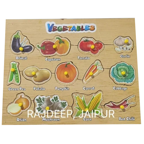 Wooden Vegetables Puzzle Board