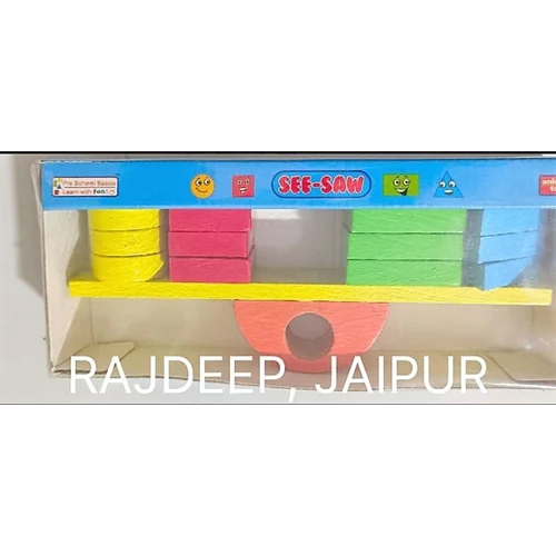 Wooden Shapes See Saw Toys