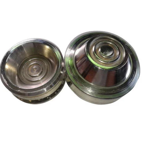 Paper Dona Die - Mild Steel, 4 Inch Round Tool | Silver Color, Compression Mould Shaping for Perfect Donas