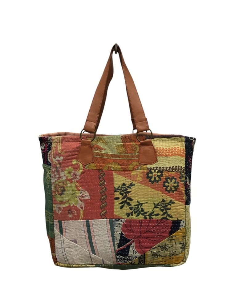 Vintage Patch Kantha Bag