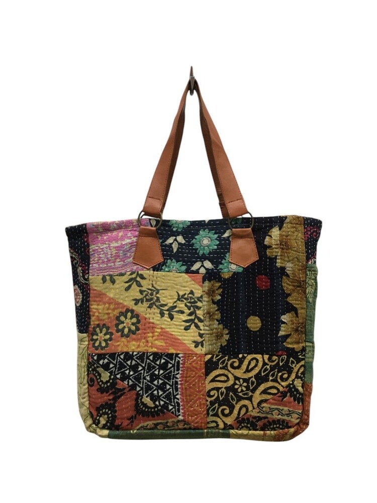 Vintage Patch Kantha Bag