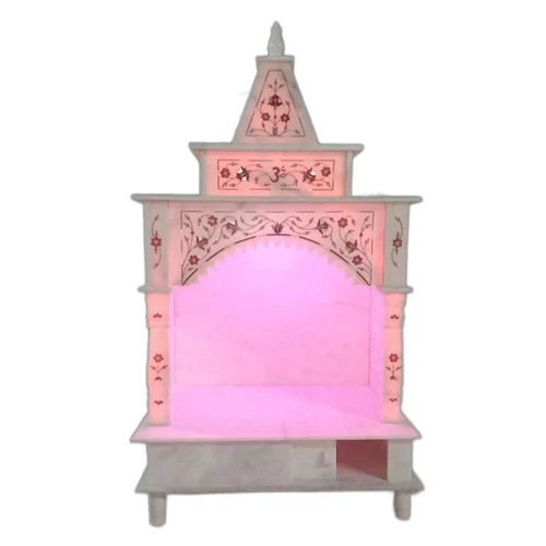 2.5 Feet Inlay Indoor Marble Temple - Application: Home