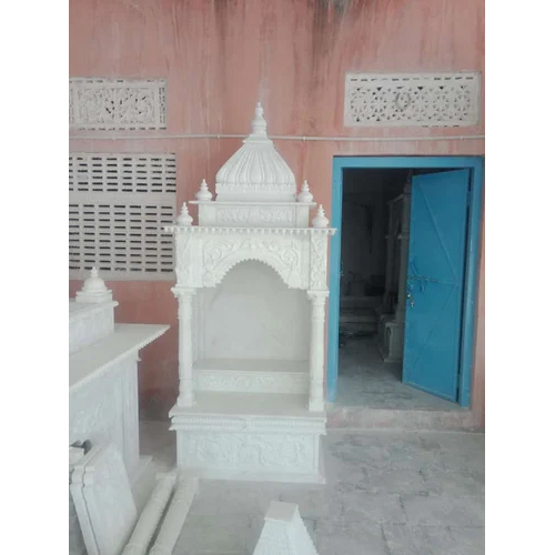 2.6 Feet White Marble Temple