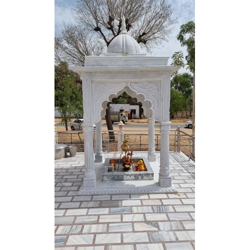 Outdoor White Marble Temple