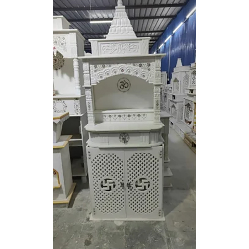 4 Feet White Marble Temple - Application: Home