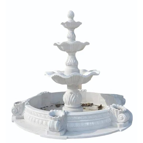 White Marble Water Fountain