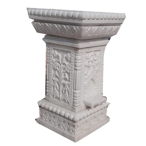 Designer Marble Tulsi Stand - Regional Style: Indian