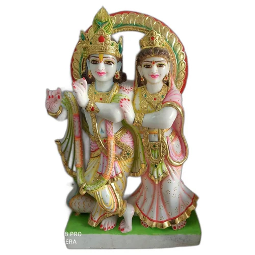 Marble Radha Krishna Statue