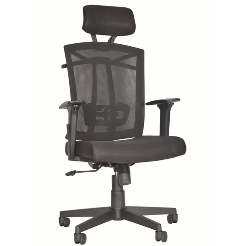 Adjustable Back Mesh Office Chair - Color: Black