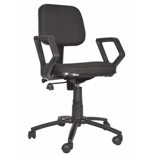 Fixed Arms Office Computer Chair - Color: Black