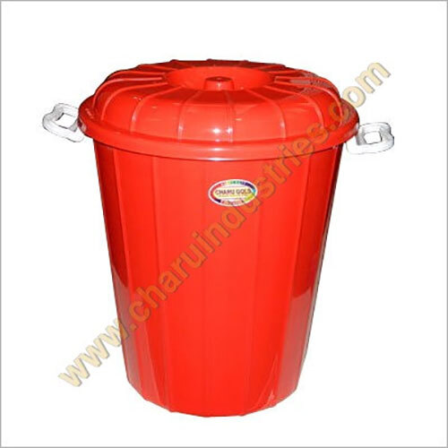 Plastic Tub - Polypropylene, Standard Size, Solid Blue | Medium Hardness, Round Shape, Injection Molded, Smooth Surface Finish, Leak Protection