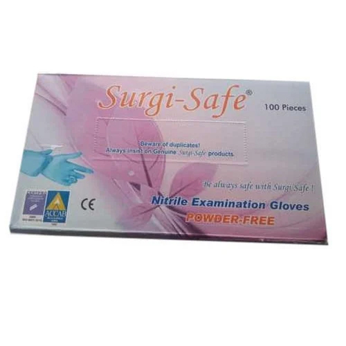 Surgical Safe Nitrile Examination Gloves