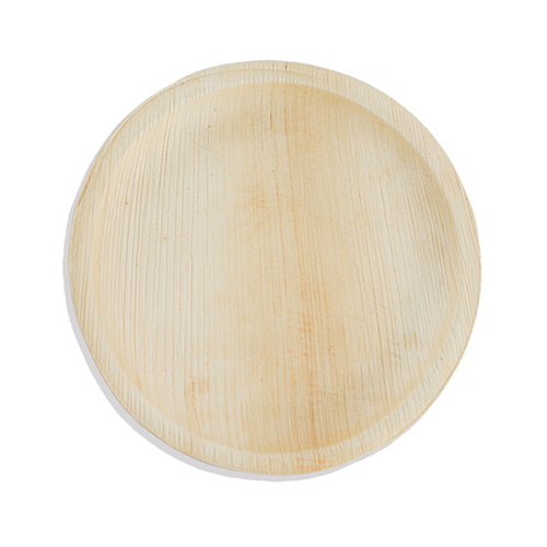 8 Inch Round Palm Leaf Plate - Application: Event/Parties