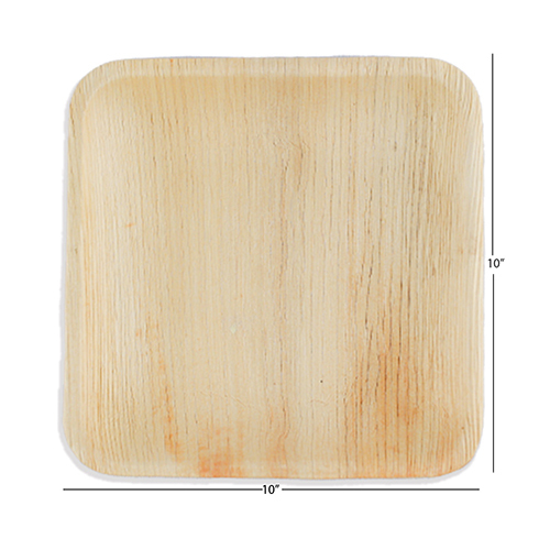 10 Inch Square Palm Leaf Plate