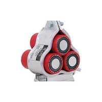 Trefoil Cable Cleat - Plastic Material, Customized Size, White Color | U-shape Design With Trefoil Clamp Structure For Industrial Cable Management