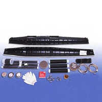 3m Cable Jointing Kit - Pvc Insulation, Medium Voltage Design , Black Connectors, 1-year Warranty For Industrial Applications