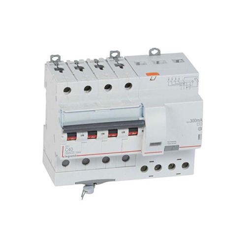 300Ma Residual Current Circuit Breaker With Overcurrent Protection - Color: White