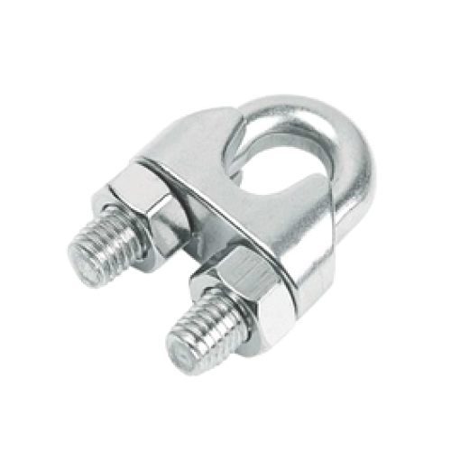 U Stirrup Bolt Cable Clip - Color: Silver