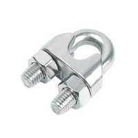 U Stirrup Bolt Cable Clip - Mild Steel, Customized Size, Silver Color | Industrial-Grade, Durable Cable Management Solution
