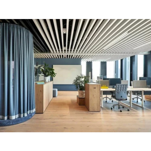 Aluminium Powder Coated Baffle Ceiling - Application: Office / Residential