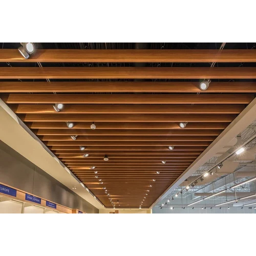 Color Coated Baffle Metal False Ceiling