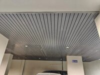 84r Linear Ceiling System - Galvanized Iron, 84mm Width X 10ft Length, Custom Color Coating, Durable & Polished Finish, Heat Proof Design