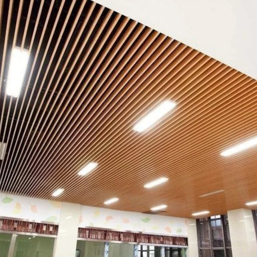 Wood Grain Powder Coating On Baffle Ceiling