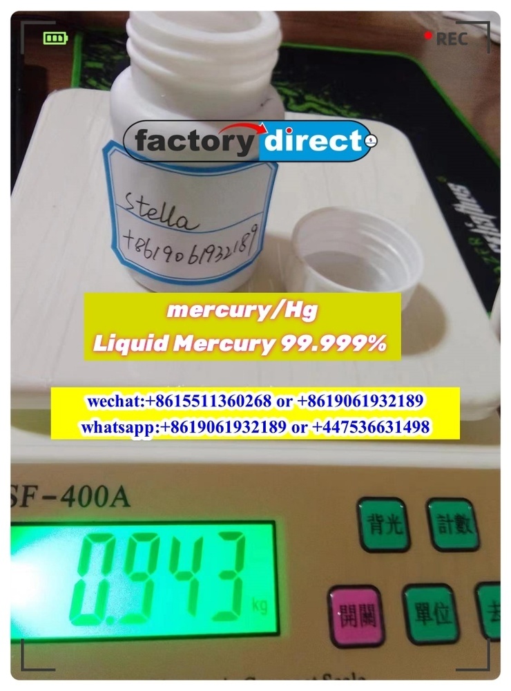 Factory Ready Stock Silvery Mercury (Hg) 99.999% Min For Gold Mining - Purity: High