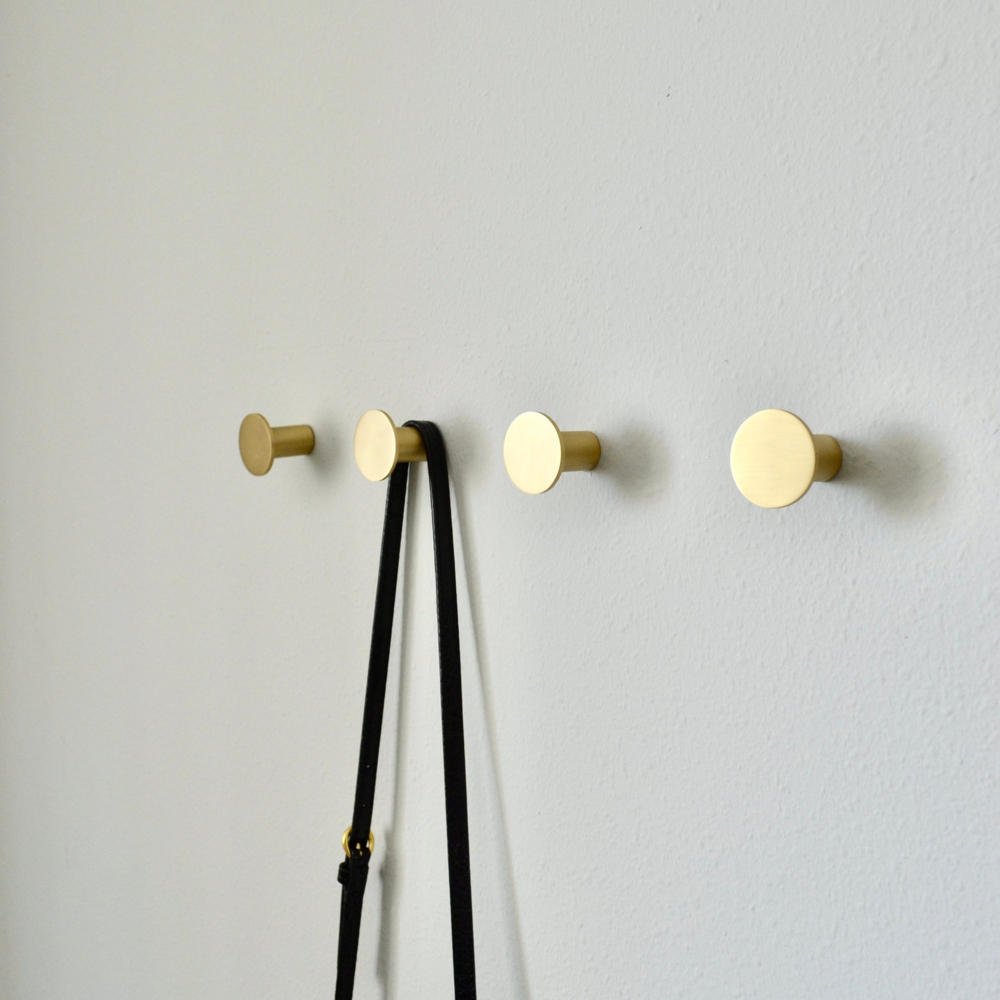 Tsunami Brass Hooks | Coat Hanger Hook | Bathroom Hook | Keys Hook