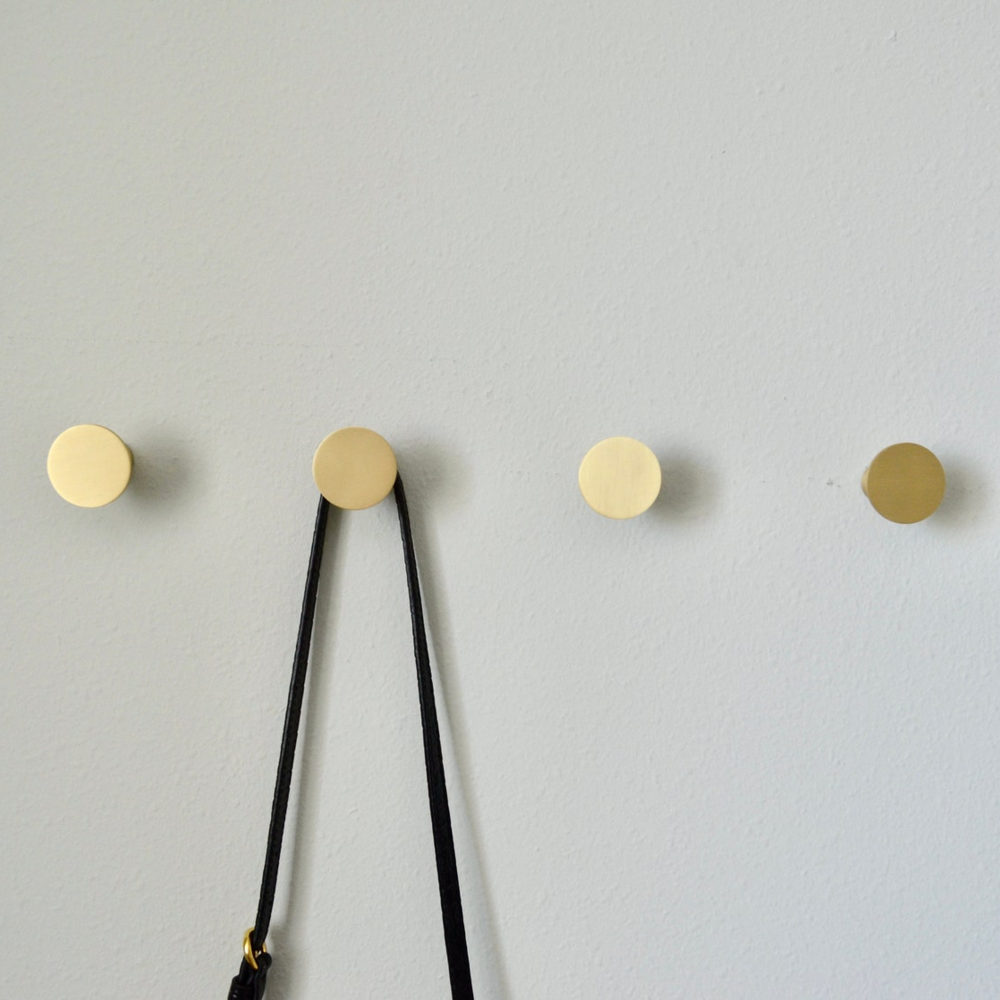 Tsunami Brass Hooks | Coat Hanger Hook | Bathroom Hook | Keys Hook