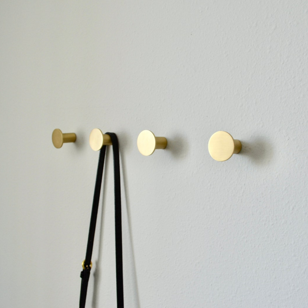 Tsunami Brass Hooks | Coat Hanger Hook | Bathroom Hook | Keys Hook