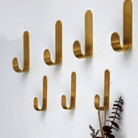 Sky Brass Hooks | Coat Hanger Hook | Bathroom Hook | Keys Hook - Color: Matte Gold