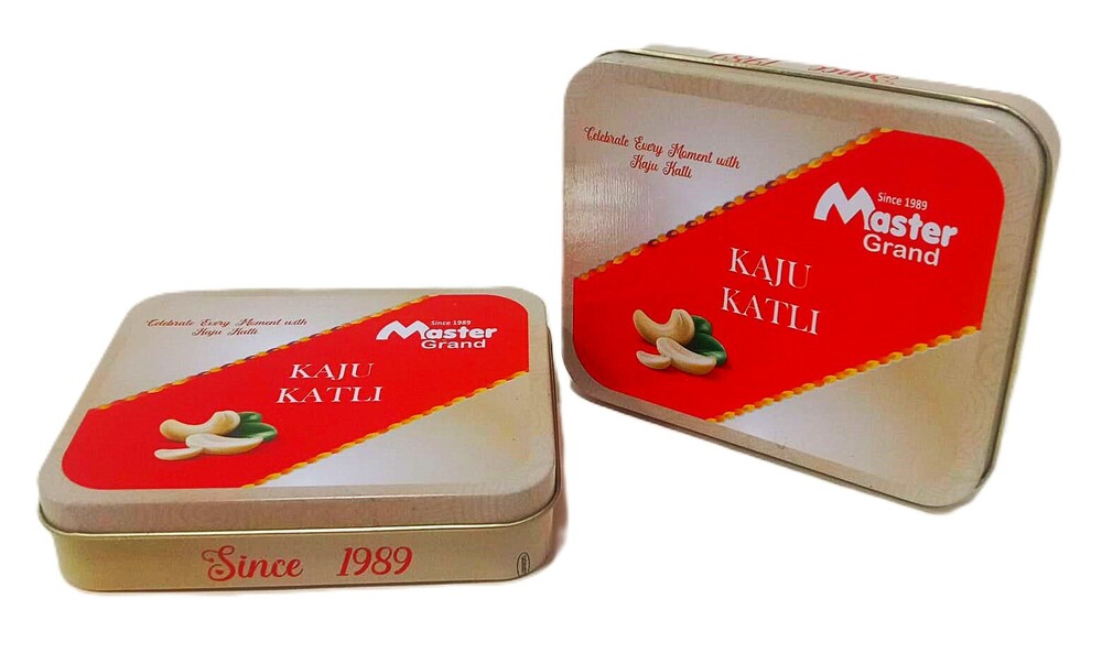 Kaju Katli Sweet Packaging Tins - Capacity: 0.150 Kg