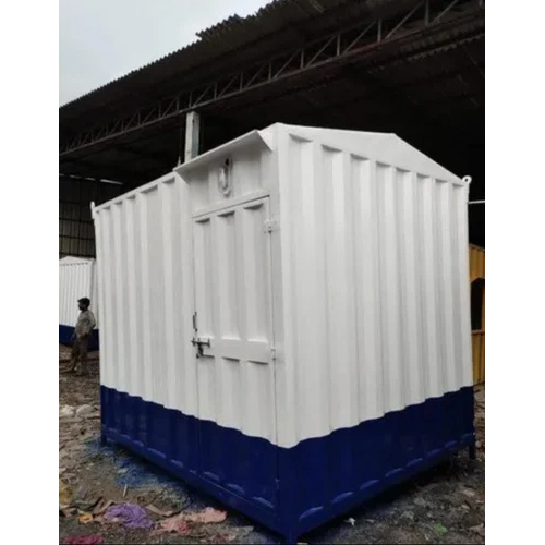 Steel Portable Toilet Cabin - Color: Blue &White