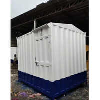 Steel Portable Toilet Cabin - Color: Blue &white
