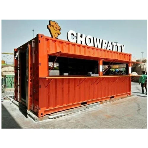 Mild Steel Portable Restaurant Cabin - Dimension (L*W*H): 20X8.6X7.10 Foot (Ft)