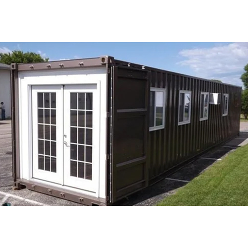 Steel Portable Home Container - Color: Brown