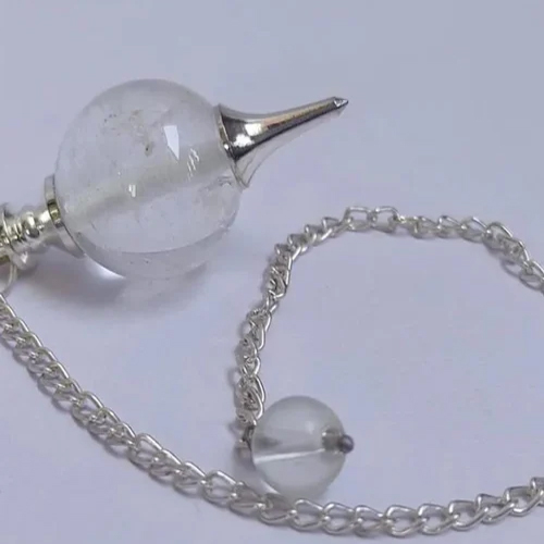 Round Gemstone Pendulum Pendant