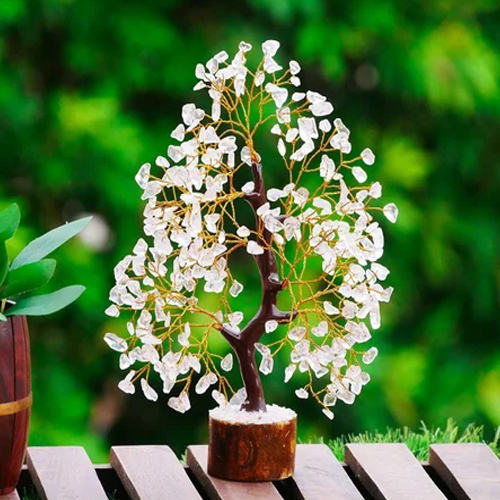 300 मोती प्राकृतिक क्रिस्टल क्वार्ट्ज वृक्ष