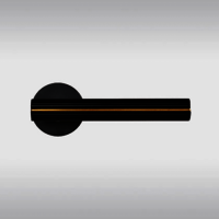 Selva Knurled Solid Brass Lever Handle | Passage Door Lever | Privacy Door Lever | Bathroom Handle | Suitable For Internal Doors - Color: Matte Gold