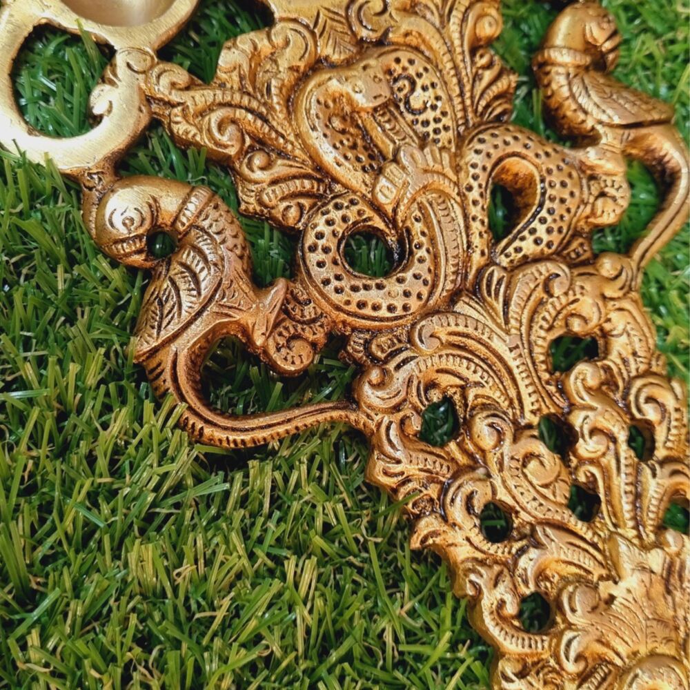 Designer Brass Made Oil Hawan Spoon By Aakrati