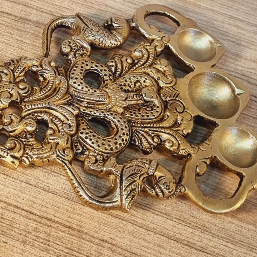 Designer Brass Made Oil Hawan Spoon By Aakrati