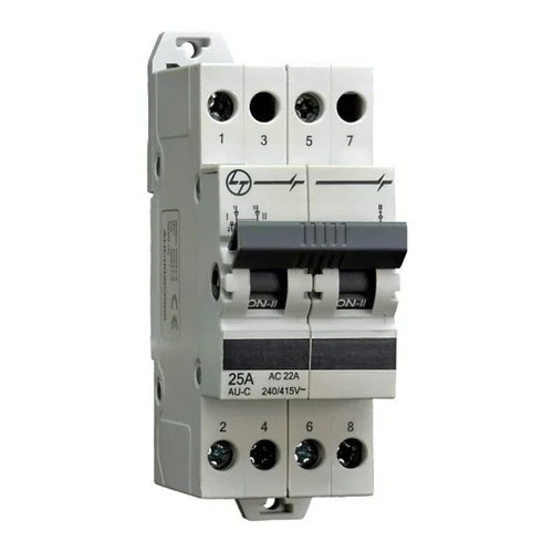 Lt 2 Pole Mcb Changeover Switch - Color: Black