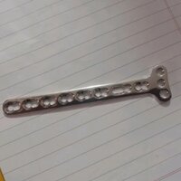 3.5 Mm Stainless Steel Lcp Plate - Ss 202 Material, Straight Shape, Silver Color | Non-flexible, Non-soluble, Ideal For Metacarpal Fracture Fixation