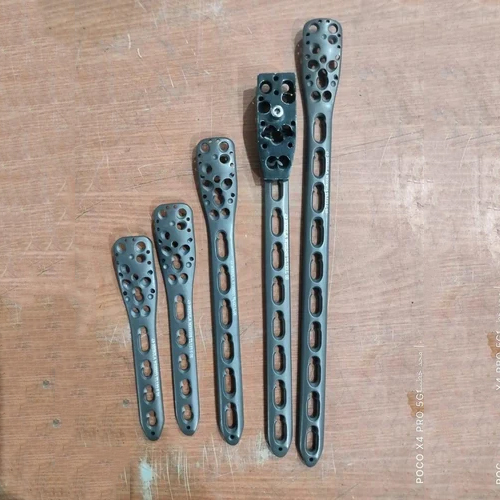 LCP Philosh Plate - Stainless Steel, 12 Centimeter Length, Grey | Rigid Orthopedic Implant