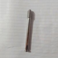 100 Mm Dhs Lag Screw - Ss 316 Stainless Steel, Straight Design, Silver Color | Non-flexible, Non-soluble, Designed For Fracture Compression