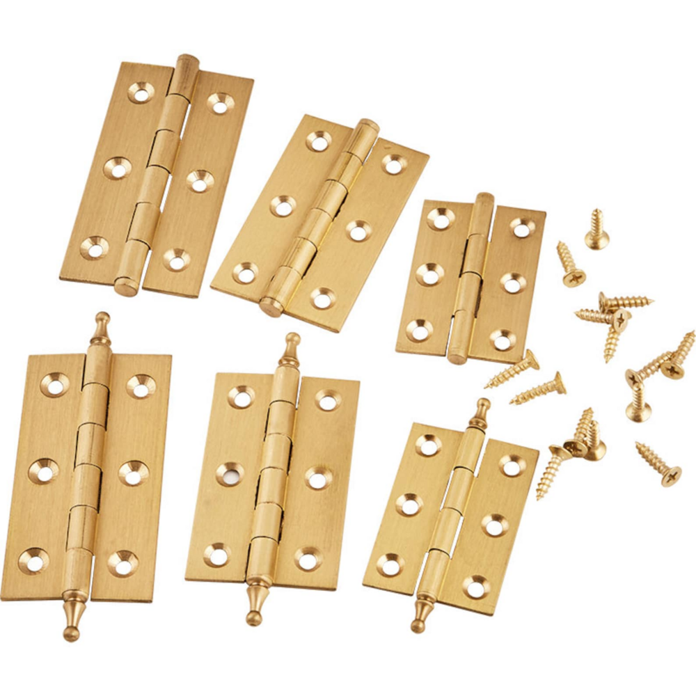 Willow Hinges | Cabinet Door Hinges | Brass Hinges - Best For Internal External Doors And Windows - Color: Matte Gold