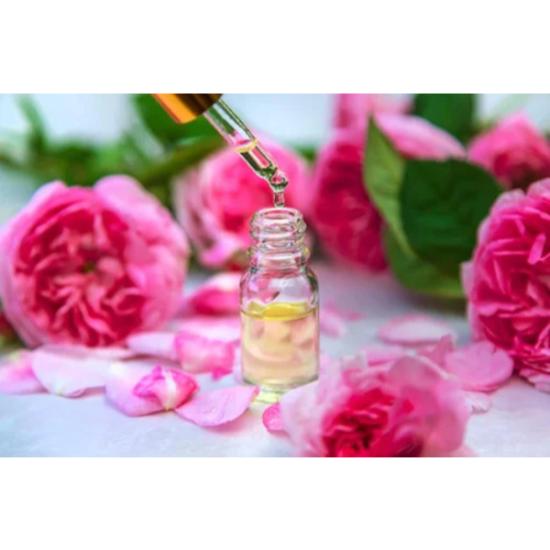 Rose Geranium Oil - Pure Extract from Pelargonium Graveolens, Antibacterial and Soothing Benefits for Skin Care